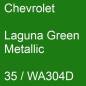 Preview: Chevrolet, Laguna Green Metallic, 35 / WA304D.